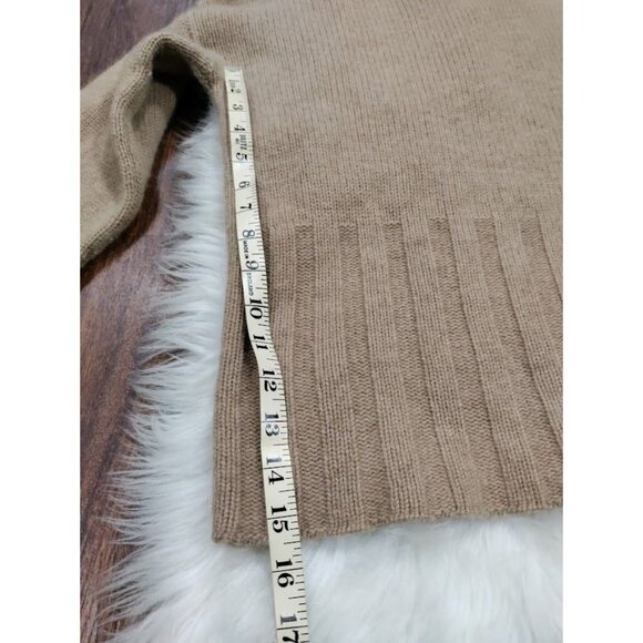 Clouds Cashmere Dolman Sleeve Knit Pullover Sweater Beige Women's Size Large - Picture 7 of 14